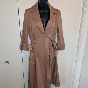MC'S Fall Rain Trench Style Coat Sz L